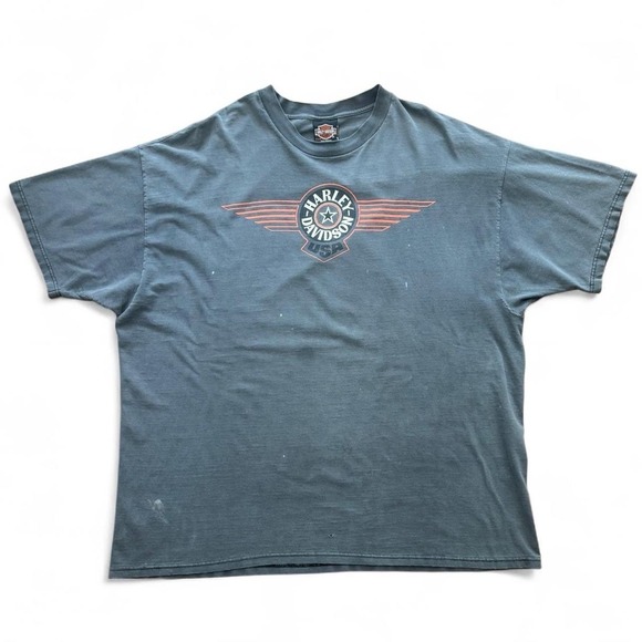 Harley-Davidson Other - Vintage 90s Harley Davidson Distressed Albuquerque New Mexico Biker T-shirt 3XL